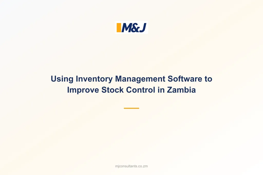 Using Inventory Management Software to Improve Stock Control in Zambia